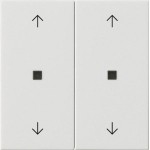 GIRA 538603 Wippe 2f Pfeile Kontrollf. System 55 Reinweiß 