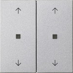 GIRA 538626 Wippe 2f Pfeile Kontrollf. System 55 F Alu 