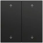 Gira 538774 Wippe 2f Pfeile System 70 Schwarz matt lackiert 