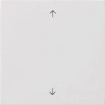 GIRA 5389112 Wippe 1f Pfeile Flächenschalter Reinweiß 