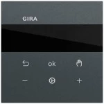 Gira 539473 Raumtemperaturregler mit Bluetooth-Steuerung über Gira System 3000 App, kapazitivem Sensor 