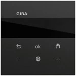 Gira 539474 Raumtemperaturregler mit Bluetooth-Steuerung über Gira System 3000 App, kapazitive Sensorfläche 