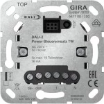 Gira 541100 Power-Steuereinsatz für Schalten, Dimmen und Farbtemperatursteuerung von DALI-Leuchten mit Tunable White 