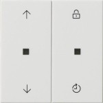 GIRA 549203 Gira eNet Funk Bedienaufs. Memory Pfeile System 55 Reinweiß 