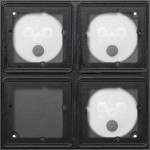 GIRA 551800 Gehäuse flächenbündig 2x 2f System 106 