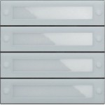 GIRA 5539000 Ruftastenmodul 4f IBN-Tasten System 106 