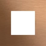 Gira 5545921 Frontplatte in Bronze passend für System 106 mit Keyless In Fingerprintmodul für erhöhten Berührungsschutz 