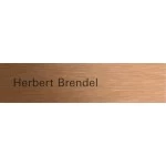 Gira 5549921 Beschriftbare Ruftaste in Bronze passend für System 106. Professionelle Laserbeschriftung über 