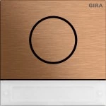 Gira 5569921 System 106 Türstationsmodul mit Inbetriebnahme-Taste in Bronze für die Kommunikation zwischen innen 