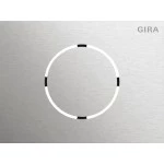 Gira 5579914 Frontplatte passend für Türstationsmodul der Serie System 106 aus Edelstahl V4A 