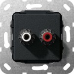 GIRA 566610 WBT-0708 Cu nextgen™ K-Schuh Lötanschl. Einsatz Schwarz m 