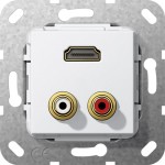 GIRA 567303 C-Audio HDMI Kpl. Einsatz Reinweiß 