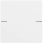 Gira 575170 Wippenset 1-fach passend für Tastsensor 4.70 in Reinweiß glänzend aus der Serie System 70 (Zubehör) 