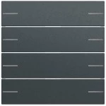 Gira 575473 Wippenset 4-fach passend für Tastsensor 4.70 in anthrazit lackiert (Zubehör) 