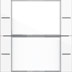 GIRA 577203 Wippenset 2f BSF Tastsens.4.55 Klar/Reinweiß 