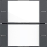 GIRA 577228 Wippenset 2f BSF Tastsens.4.55 Klar/Anthrazit 