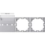 Gira 810626 Abdeckung als Ersatzteil passend für System 55 Hotel-Card-Schalter in aluminiumfarbener Ausführung 