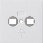 Gira 810903 Abdeckung passend für Potenzialausgleich-Dose in reinweiß glänzend aus der Serie System 55 