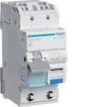Hager ADS956D FI/LS Fehlerstrom-Leitungsschutzschalter 1P+N 6kA C-6A 30mA Typ A QuickConnect 
