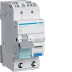 Hager ADS975D FI/LS Fehlerstrom-Leitungsschutzschalter 1P+N 6kA C-25A 30mA Typ A QuickConnect 