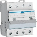 Hager ADX406D FI/LS Fehlerstrom-Leitungsschutzschalter 4P 10kA B-6A 30mA Typ A 