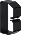 Hager B400603 Klammer aus PVC zu Verdrahtungskanal BA6 40x60mm schwarz 