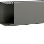 Hager BA68012007030O Verdrahtungskanal ohne Bodenstanzung aus PVC BA6 80x120mm steingrau 2 Meter 