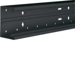 Hager BR6510019011 Brüstungskanal-Unterteil PVC frontrastend BR 68x100mm Oberteil 80mm graphitschwarz 2 Meter 