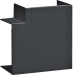 Hager BR651005H9011 Flachwinkel schnittkaschierend zu BR/H/N/A/S 68x100mm Oberteil 80mm halogenfrei graphitschwarz 