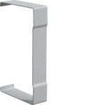 Hager BR6513077035 Schnittkaschierung zu BR/H/N/A/S 68x130mm Oberteil 80mm aus Stahlblech lichtgrau 