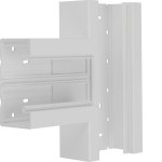 Hager BR6513087035 T-Stück aus Grundprofil zu BR 68x130mm Oberteil 80mm lichtgrau 