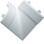 Hager EK4004059016 Flachwinkel schnittkaschierend zu Eckkanal EK 40x40mm verkehrsweiß 