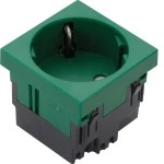 Hager ESR1336029 Steckdose 1-fach 33°-Ausrichtung 16A/250V Rastec 45 minzgrün 