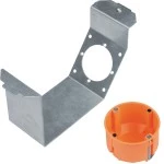 Hager GBVC400 Aufnahmeblech für CEE Flanschsteckdosen ersetzt GBVR400 GTVR400 oder GTVD300 