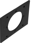 Hager GBZWC9005 Blende CEE-Steckdose aus Polyamid zu Gerätebecher Zapfsäule tiefschwarz 