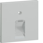 Hager GZUAE1A7035 Zentralscheibe UAE 1-fach für Rahmenblende 55 halogenfrei lichtgrau 