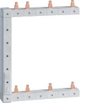 Hager KCF563R Phasenschiene senkrecht 63A rechts L1N-L2N-L3N zu L1N-L2N-L3N 125mm 2-reihig 