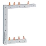 Hager KCF963L Phasenschiene senkrecht 63A links L1N-L2N-L3N zu L1L2L3N 125mm 2-reihig 