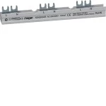 Hager KDN263AZS Phasenschiene 2P Gabelanschluss 10mm² für ARFxxxD mit Hilfsschalter 10TE 