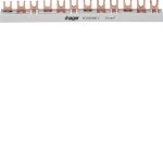 Hager KDN363B Phasenschiene 3-polig mit Gabelanschluss 10mm² 63A 57TE 