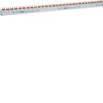 Hager KDN450E Phasenschiene 3P+N 80A Gabel 16mm² 58M für 3P+N Einspeisung und 1P+N Abgänge 