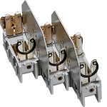 Hager L00R Sicherungsunterteil NH00 3x160A mit Käfigklemme bis 70mm² für 40mm Sammelschiene 