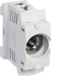 Hager LD042 Kunststoff-Sicherungssockel D01 E14 16A 1polig Hutschiene Käfigklemme Abdeckung 