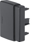 Hager LFF600669011 Endstück einstellbar schnittkaschierend halogenfrei zu LF 30,40,60x60mm graphitschwarz 