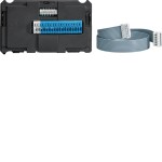 Hager REH312X Ruftaster Anschlussmodul EB mit Halterung, max. 16 T./Modul, 16 Mod. kaskadierb. 