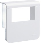 Hager SL200809329010 Geräteträger-Oberteil mit seitlichen Spiegelflächen SL 20x80mm reinweiß 