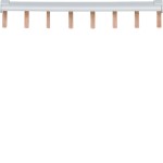 Hager TGM616D Phasenschienen 2 Stück isoliert 6mm² mit 8 Pole und 4 Endkappen 