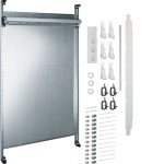 Hager UF221NW Komplettfeld Multimedia universZ 900mm 2-feldig mit 12xPatchmodulen RJ45 