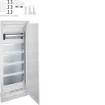 Hager VU60NW Multimedia volta UPV 5-reihig mit geschlitzter Stahlblechtür 