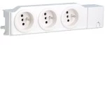 Hager VZ00ASF Steckdose + Stiftkontakt, universal, 3fach drehbar, geschraubt, Hutschiene 